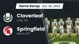 Recap: Cloverleaf  vs. Springfield  2023