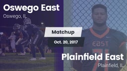 Matchup: Oswego East vs. Plainfield East  2017