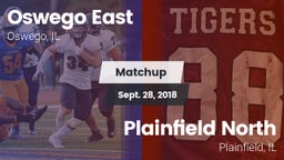 Matchup: Oswego East vs. Plainfield North  2018
