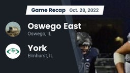 Recap: Oswego East  vs. York  2022