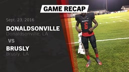 Recap: Donaldsonville  vs. Brusly  2016