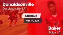 Matchup: Donaldsonville vs. Baker  2016