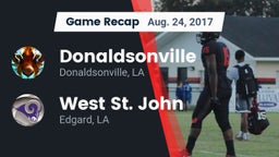 Recap: Donaldsonville  vs. West St. John  2017