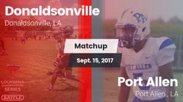 Matchup: Donaldsonville vs. Port Allen  2017