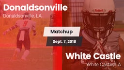 Matchup: Donaldsonville vs. White Castle  2018