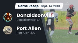 Recap: Donaldsonville  vs. Port Allen  2018