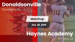Matchup: Donaldsonville vs. Haynes Academy  2018
