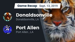 Recap: Donaldsonville  vs. Port Allen  2019