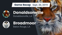 Recap: Donaldsonville  vs. Broadmoor  2019