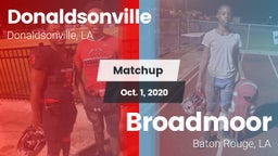Matchup: Donaldsonville vs. Broadmoor  2020