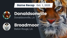 Recap: Donaldsonville  vs. Broadmoor  2020