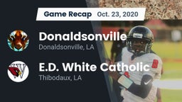 Recap: Donaldsonville  vs. E.D. White Catholic  2020