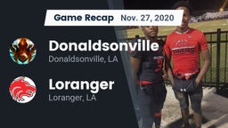 Recap: Donaldsonville  vs. Loranger  2020