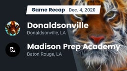 Recap: Donaldsonville  vs. Madison Prep Academy 2020