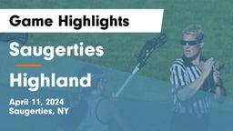 Saugerties  vs Highland  Game Highlights - April 11, 2024