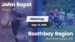 Matchup: Bapst vs. Boothbay Region  2018
