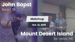 Matchup: Bapst vs. Mount Desert Island  2018