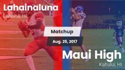 Matchup: Lahainaluna vs. Maui High 2017