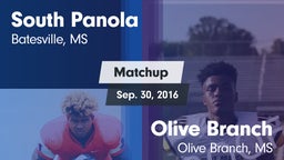 Matchup: South Panola vs. Olive Branch  2016