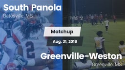 Matchup: South Panola vs. Greenville-Weston  2018