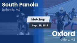 Matchup: South Panola vs. Oxford  2018