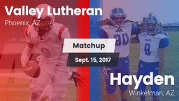 Matchup: Valley Lutheran vs. Hayden  2017