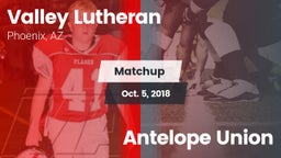 Matchup: Valley Lutheran vs. Antelope Union 2018