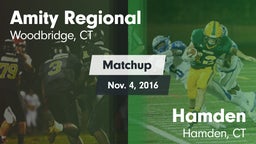 Matchup: Amity Regional vs. Hamden  2016