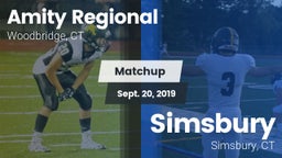 Matchup: Amity Regional vs. Simsbury  2019