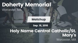 Matchup: Doherty Memorial vs. Holy Name Central Catholic/St. Mary's  2016