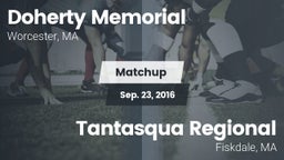 Matchup: Doherty Memorial vs. Tantasqua Regional  2016