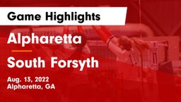 Alpharetta  vs South Forsyth  Game Highlights - Aug. 13, 2022