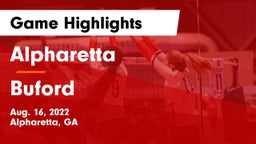 Alpharetta  vs Buford  Game Highlights - Aug. 16, 2022