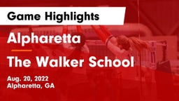 Alpharetta  vs The Walker School Game Highlights - Aug. 20, 2022
