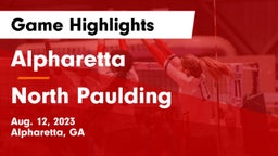 Alpharetta  vs North Paulding  Game Highlights - Aug. 12, 2023