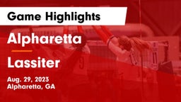 Alpharetta  vs Lassiter  Game Highlights - Aug. 29, 2023