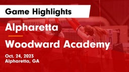 Alpharetta  vs Woodward Academy Game Highlights - Oct. 24, 2023