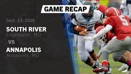 Recap: South River  vs. Annapolis  2016