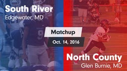 Matchup: South River vs. North County  2016