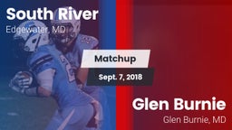 Matchup: South River vs. Glen Burnie  2018