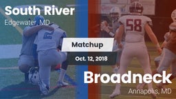 Matchup: South River vs. Broadneck  2018