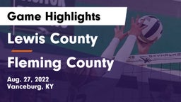 Lewis County  vs Fleming County  Game Highlights - Aug. 27, 2022