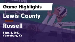 Lewis County  vs Russell  Game Highlights - Sept. 2, 2022