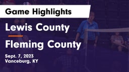Lewis County  vs Fleming County  Game Highlights - Sept. 7, 2023