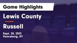 Lewis County  vs Russell Game Highlights - Sept. 28, 2023