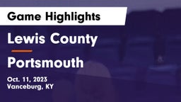 Lewis County  vs Portsmouth  Game Highlights - Oct. 11, 2023