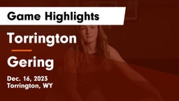 Torrington  vs Gering  Game Highlights - Dec. 16, 2023