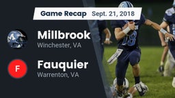 Recap: Millbrook  vs. Fauquier  2018