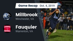 Recap: Millbrook  vs. Fauquier  2019
