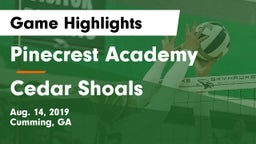 Pinecrest Academy  vs Cedar Shoals Game Highlights - Aug. 14, 2019